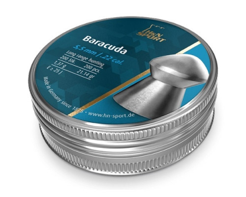 Пули H&N Baracuda 5,5 мм, 1,37 грамм, 200 штук