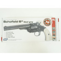 Пневматический револьвер ASG Schofield 6" Steel Grey Пневматический револьвер ASG Schofield 6" Steel Grey