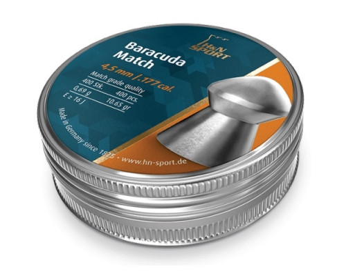 Пули H&N Baracuda Match 4,5 мм, 0,69 грамм, 400 штук
